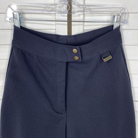 Vintage Edelweiss Wool Blend Ski Snow Pants Black Stirrup Stretch Womens Size 10 - Picture 2 of 9